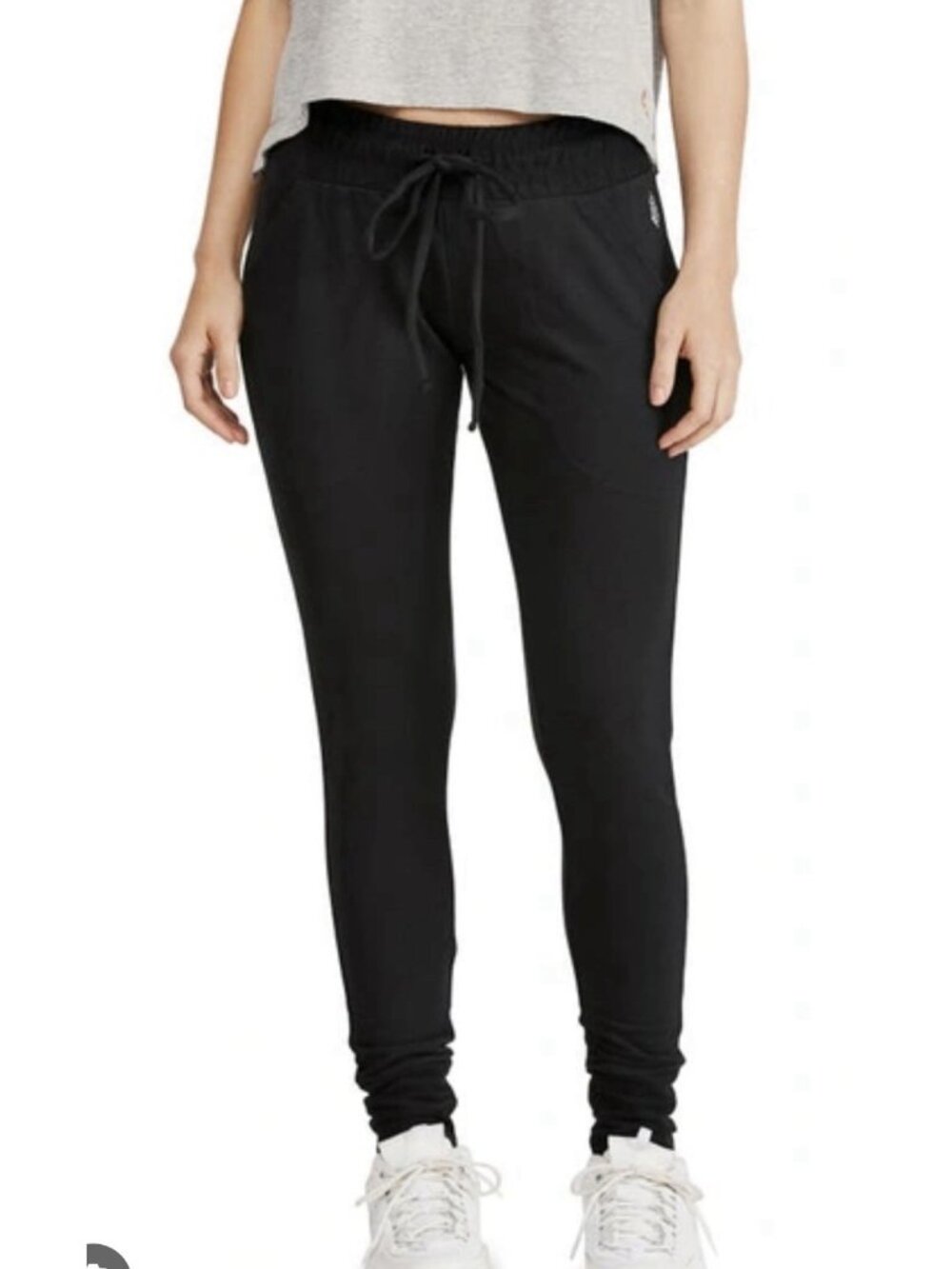 Free People Movement Sunny Skinny Sweatpant Jogger Black Womens Medium